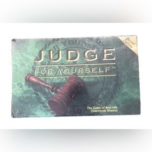 Vintage Judge For Yourself Board Game Special Edition Pressman 3635 New 90s Y2K‎